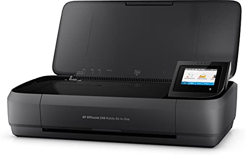 HP Officejet 250 Mobile Multifunction Printer (Printer Scanner, Copier, WLAN, HP ePrint, WiFi Direct, USB, 4800 x 1200 dpi) Black