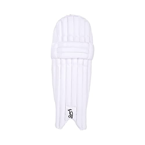 KOOKABURRA Unisex Youth Aura 6.1 Batting Cricket Pads, White, Extra Small Junior UK