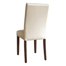 Bolero Faux Leather Dining Chair, Cream (Pack of 2)