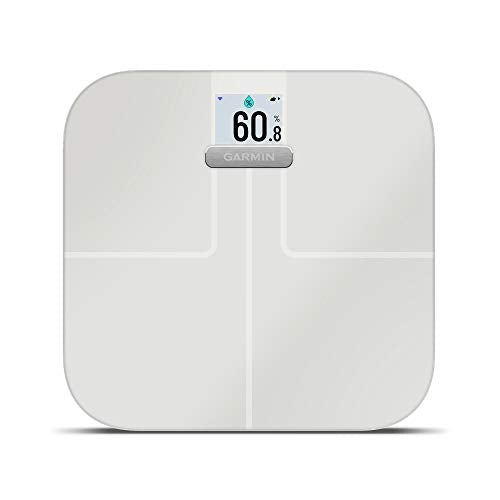 Garmin Index S2, Smart Scale with Wireless Connectivity, Measure Body Fat, Muscle, Bone Mass, Body Water% and More, White (010-02294-03)