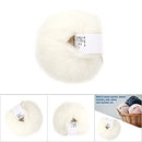 Wool Yarn, Popular Soft Mohair Pashm Knit, Used to Weave Scarves, Shawls, Sweaters, Hats, Shoes, Cushions (01 White)