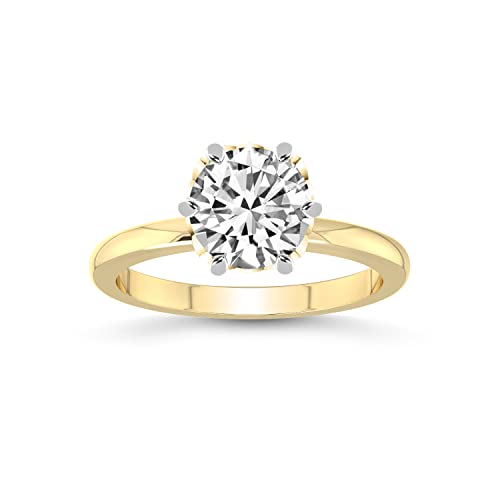 1 carat - 3 carat | IGI Certified Lab Grown Diamond Engagement Ring | 14K Or 18K in White, Yellow Or Rose Gold | Malissa Solitaire Lab Diamond Ring | FG-VS1-VS2 Quality Friendly Diamonds, 1 ct, Precious Metal, Diamond