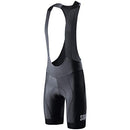 Souke Sports Men's Cycling Bib Shorts 4D Padded Bike Biking Pants Breathable Compression Bicycle Tights Black