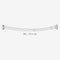 Zenna Home NeverRust Aluminum Double Curved Tension Shower Curtain Rod, 50 to 72-Inch, Chrome
