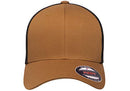 Flexfit Men's Trucker Mesh Cap, Caramel/Black, One Size