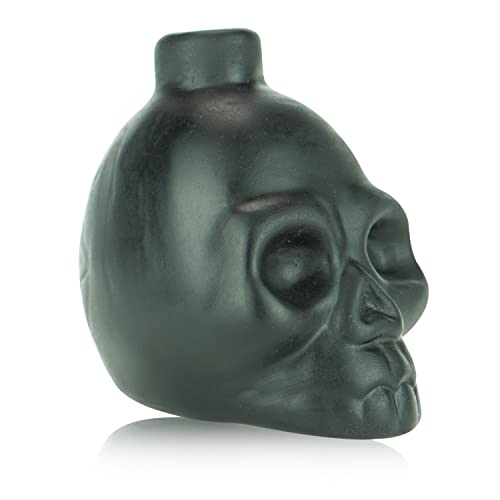 “OW” Screaming Black Skull Whistle, Aztec Death Whistle