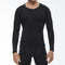 Men's Compression Shirts Longs Sleeve Workout Gym T-Shirt Running Tops Cool Dry Sports Base Layer Athletic Undershirts, Black*3, Large
