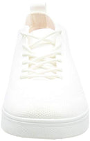 FitFlop Women's Rally Tennis Sneaker-Tonal Knit, Urban White, 8 US