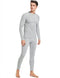 Men’s Thermal Underwear Fleece Lined Base Layer Long Johns Set Top and Bottom Winter Sports Suits