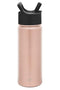 Simple Modern 530mL Summit Water Bottle with Straw Lid - Gifts for Kids Travel Hydro Vacuum Insulated Flask Double Wall Liter - 18/8 Stainless Steel -Rose Gold