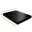 MegaChef 930110967M MC-1400 Portable 1400W Single Induction Cooktop with Digital Control Panel, Burner, Black