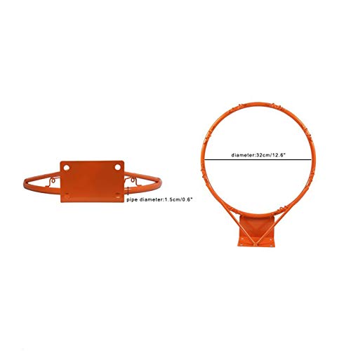 Kids Basketball Hoop, Dream Travel Basketball Rim Goal Wall Mounted Basketball Hoop Indoor Outdoor Hanging Basketball Hoop, 32centimeter/12.6inch(1-Rim, 1-Net, 4-screws)