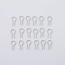 100PCS R-Shaped Hanging Burning Needle for Kiln, Glass Fusing & Ceramic: High Fire Temperature Resistance - Jump Ring Nichrome Hooks for Hobbyists to Make DIY Pendant Ornament Wires (0.55x1.2cm)