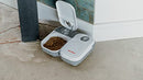 Cat Mate C200 2 Meal Automatic Pet Feeder for Cats and Small Dogs with Ice Pack, White