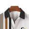 INGVY Men's Shirts Men Shirt Casual Musical Instrument Printing Single Button All-Match Summer Beach Shirt Short-Sleeved Beach Top (Size : 4XL)