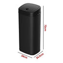 Motion Sensor Kitchen Bin, 45L Rubbish Bin with Soft-Close Lid, Black Garbage Bin Trash Can Bin for Home, Kitchen, Bathroom, Office, Restaurant, Waste Bin