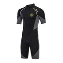 ZCCO Men's Wetsuits 1.5mm Premium Neoprene Back Zip Shorty Dive Skin for Spearfishing,Snorkeling, Surfing,Canoeing,Scuba Diving Suits