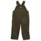 Carhartt Boys Loose Fit Canvas Bib Overall, Olive Green, 4T