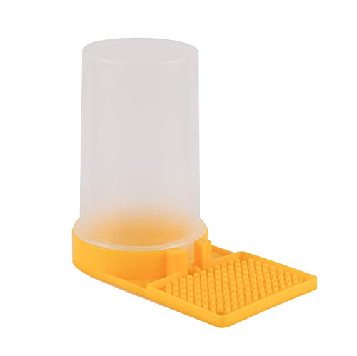 Mikimiqi 2 Pack Beehive Beekeeping Water Dispenser Bee Drinking Beekeeping Equipment Honey Beehive Entrance Feeder Nest Beekeeper Tools (White and Yellow)