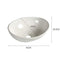 Ceramic Basin Bathroom Wash Counter Top Hand Single Bowl Sink Kitchen Vanity Above Basins White 41cm x 34cm x 14.5cm