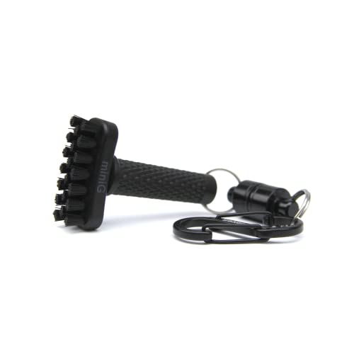 Grooveit Mini G The Dry Scrubber Golf Club Cleaning Brush, 3 Year, Magnetic Attachment Black