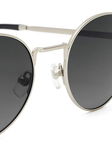 Hawkers Unisex MOMA Sunglasses, SILVER Black Gradient, 50 UK