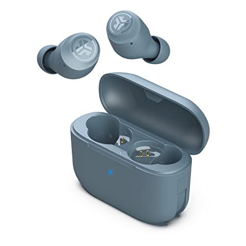 JLab Go Air Pop True Wireless Bluetooth Earbuds + Charging Case Slate Dual Connect IPX4 Sweat Resistance Bluetooth 5.1 Connection 3 EQ Sound Settings: JLab Signature, Balanced, Bass Boost
