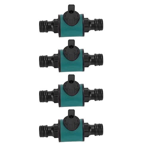 4pcs Hose Quick Connector, Plastic Leakage Proof Dual Head Garden Hose Adapter, for Irrigation System Hose Connections in Agriculture, Lawns, Gardens and Greenhouses