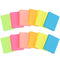 ZCZN 38 x 51 mm Sticky Notes, 6 Neon Color Self-Stick Memo Note Pads, 100 Sheets/Pad, Small Size, 12 Pads