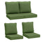 AAAAAcessories Outdoor Deep Seat Cushions for Patio Furniture, Water-Resistant Replacement Patio Chair Cushions Set of 4, 24 x 24 x 5 inch, Dark Moss Green