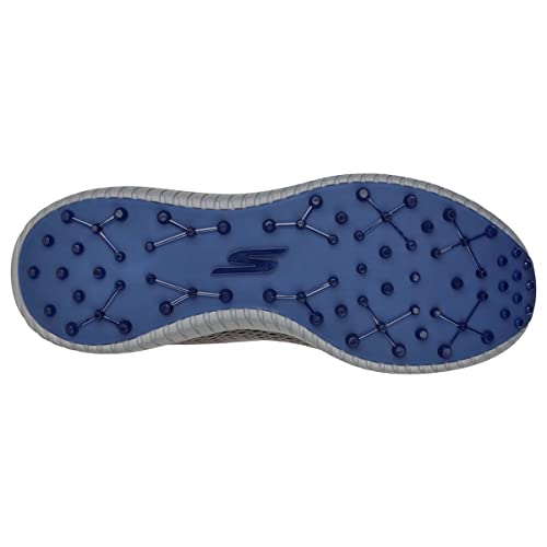 Skechers Men's Max Fairway 3 Arch Fit Spikeless Golf Shoe Sneaker, Charcoal/Navy, 12 US
