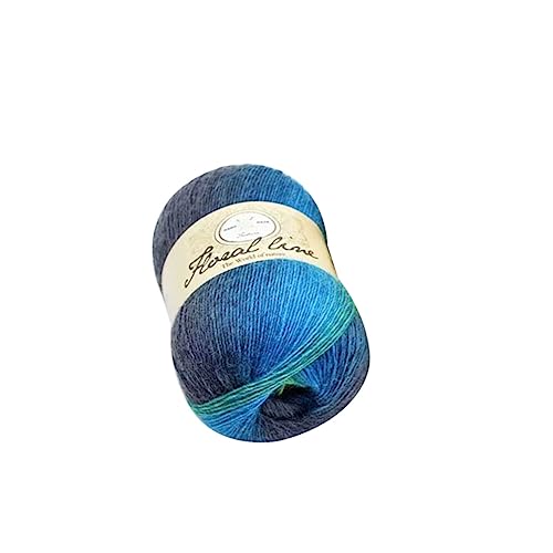 1 Skein Colorful Soft Yarn, 400 Meters/437yd Gradient Multi Color Warm Wool Yarn Single-Layer Knitting Yarns for Knitting and Crocheting DIY Crafting Scarf Shawl Hat Sweater Coat