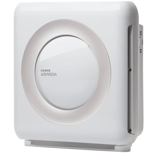 COWAY AIRMEGA MIGHTY AP-1512HH Air Purifier (White) - Removes up to 99.999 percent of harmful particles and pollutants for 109㎡ space*, USA Best air purifier by New York Times