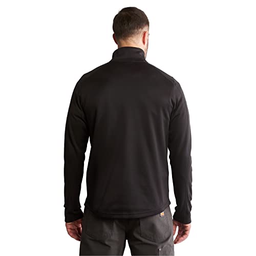 Timberland PRO Men's 1/4 Zip Understory Fleece Top, Jet Black, Medium