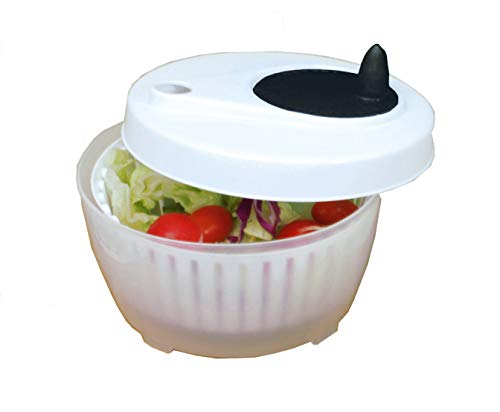 Excelsteel Cook Pro Inc Mini Salad Spinner, 1.4-Quart, White