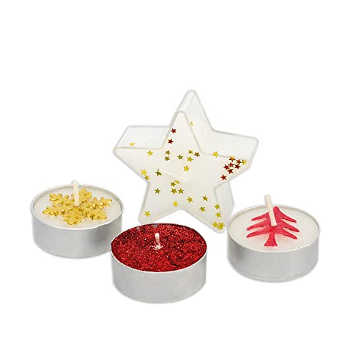 ROTH Candle Advent Calendar 'Magic of Lights' 2022 Filled with Tea Lights and Scented Candles, Motif Candles Calendar for the Pre-Christmas Season