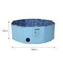 PaWz Folding Swimming Pool Dog Cat Washing Bath Tub Portable Summer Outdoor XL