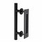12" Barn Door Handle Sliding Flush Pull Wood Door Gate Hardware Stainless Steel (Black)