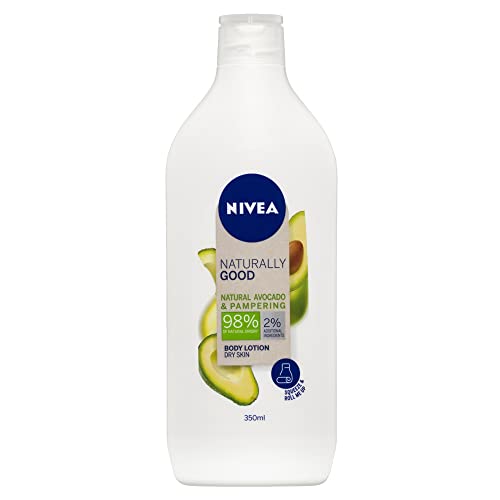 Nivea 350ml Naturally Good Body Lotion Dry Skin Organic Avocado & Hydration