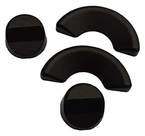 Acclaim Umpire Solid Rubber Bowling Measuring Wedges 4 Set 2 Round 2.8 cm x 1.5 cm 2 Semi Circle 6 cm x 2.5 cm