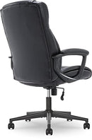 Serta Style Hannah II Office Chair, Bonded Leather, Black