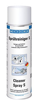WEICON Cleaner Spray S | 500 ml | Strong degreaser for metal glass ceramic and plastic