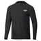 Palmyth Fishing Hoodie for Men Long Sleeve Sun Protection UV UPF 50+ Shirts, Cowboy Rides Bass / Black, Large