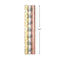 Hallmark Foil Christmas Wrapping Paper with Cut Lines on Reverse (3 Rolls: 60 Sq. Ft. Ttl) Rose Gold, Silver Trees, Gold Snowflakes for Holidays, Hanukkah, Winter Solstice, Weddings, Graduations