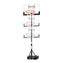Aimking Portable Basketball Hoop System 29 Inch Impact Backboard 3.2FT to 7.2FT Telescoping Adjustment Basketball Goal System for Indoor Outdoor