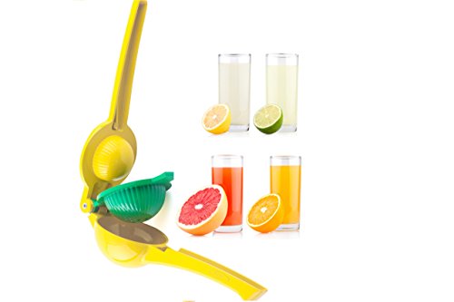 Zolay® Lemon and Lime Squeezer, Manual Citrus Press Juicer - High Premium Quality Metal