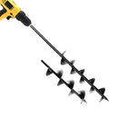Giantz Auger Drill Bit, 75 x 300/600mm Garden Augers Drills Spiral Earth Planter Post Hole Digger Bulb Plant Power Tool Accessories Flower Gardening Tools for Planting, High Duty Solid Steel Black