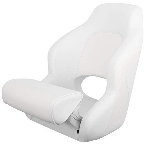 MSC Captain Boat Seat (White/White, Captain Boat Seat)