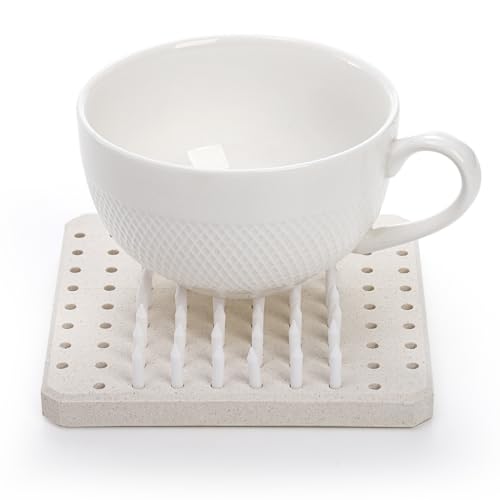 ZENFUN Kiln Stilts Support Nails Pottery Firing Mat, Ceramic Refractory Support Pad, High Temperatures Resistant Firing Kiln Burning Tools Accessories for Potters, Clay Pottery, Ceramic Hobbyists