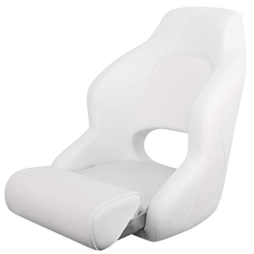 MSC Captain Boat Seat (White/White, Captain Boat Seat)